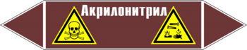 Маркировка трубопровода "акрилонитрил" (пленка, 252х52 мм) - Маркировка трубопроводов - Маркировки трубопроводов "ЖИДКОСТЬ" - Магазин охраны труда ohranatruda-shop.ru