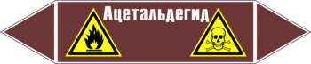 Маркировка трубопровода "ацетальдегид" (пленка, 358х74 мм) - Маркировка трубопроводов - Маркировки трубопроводов "ЖИДКОСТЬ" - Магазин охраны труда ohranatruda-shop.ru