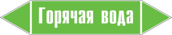 Маркировка трубопровода "горячая вода" (пленка, 126х26 мм) - Маркировка трубопроводов - Маркировки трубопроводов "ВОДА" - Магазин охраны труда ohranatruda-shop.ru
