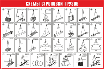 Схема строповки ст10 (1000х800мм) - Охрана труда на строительных площадках - Схемы строповки и складирования грузов - Магазин охраны труда ohranatruda-shop.ru